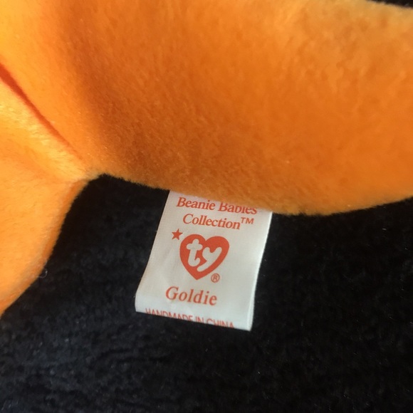 TY 1993 Goldie the Fish Beanie Baby - Picture 6 of 7